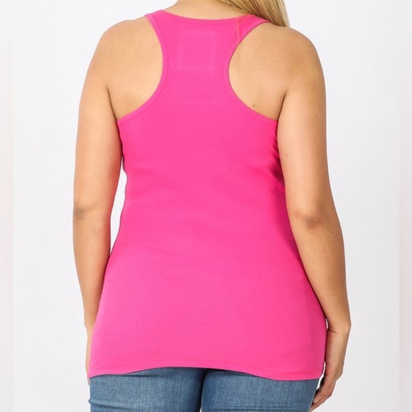 Black Racer Back Rib tank - Picture 2 of 2